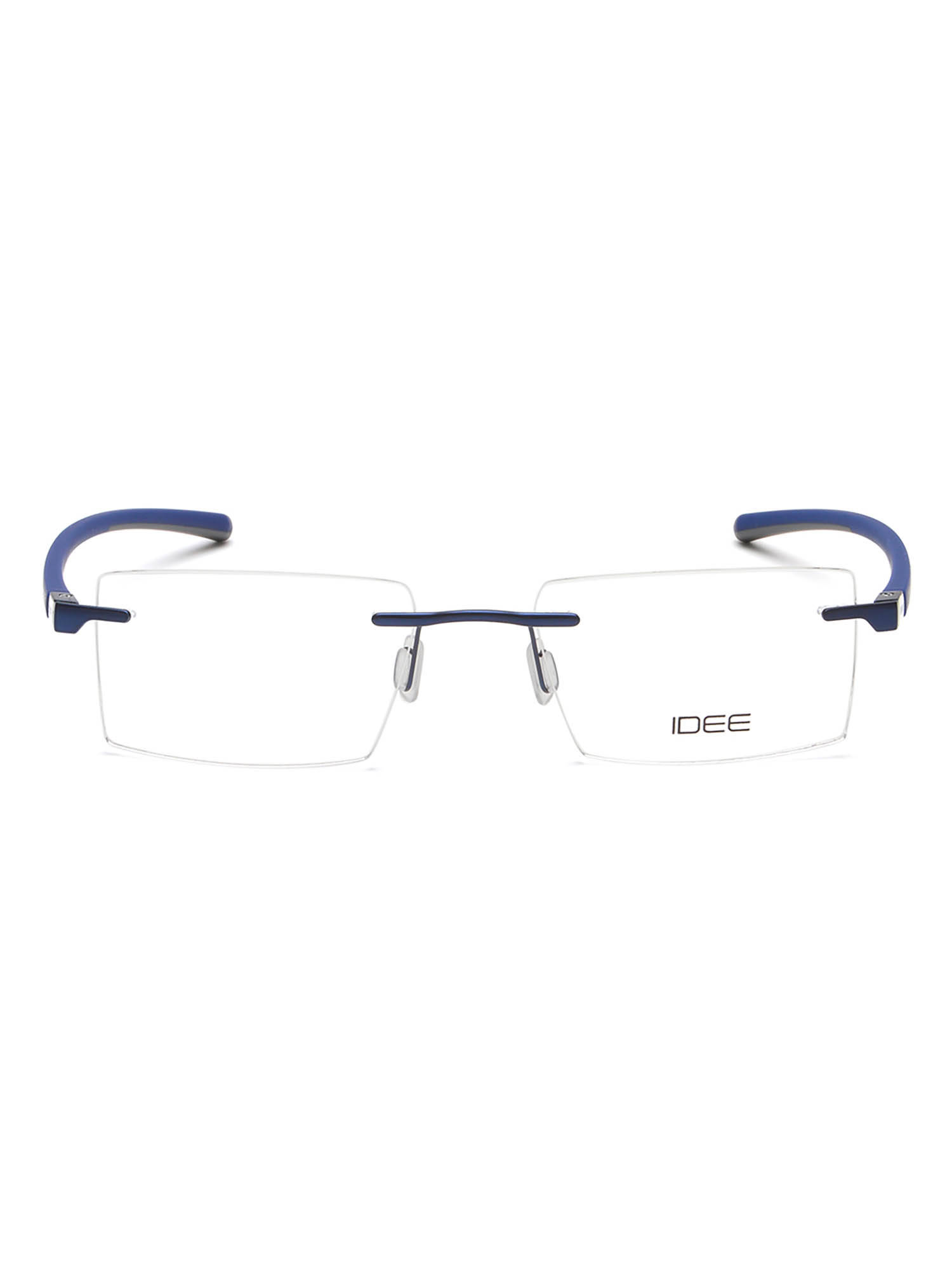 IDEE Blue Rim Less Rectangular shaped eyewear for Men (ID1987C4FR) (52)