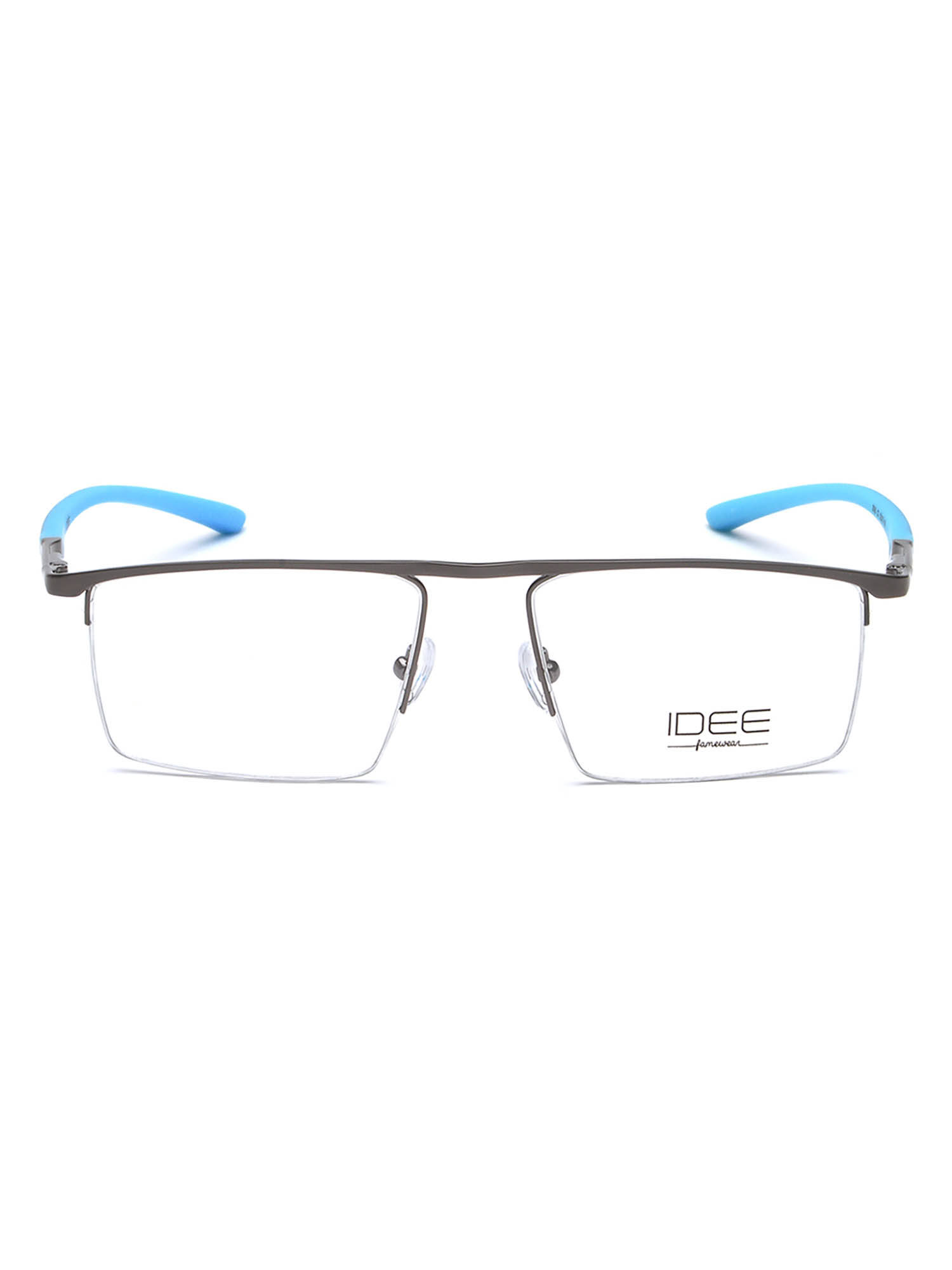 IDEE Blue Half Rim Rectangular shaped eyewear for Men (ID2095C3FR) (52)