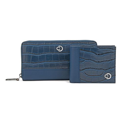 Caprese Onyx Wallet Combo Men and Women Navy Blue