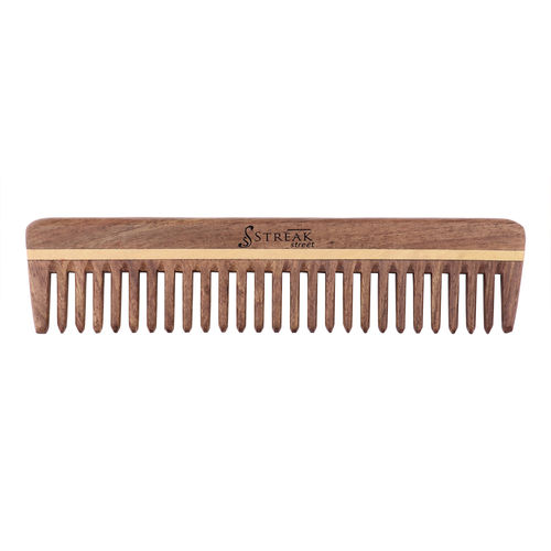 Streak Street Wide Tooth Wooden Comb(Sheesham): Buy Streak Street Wide  Tooth Wooden Comb(Sheesham) Online at Best Price in India | Nykaa