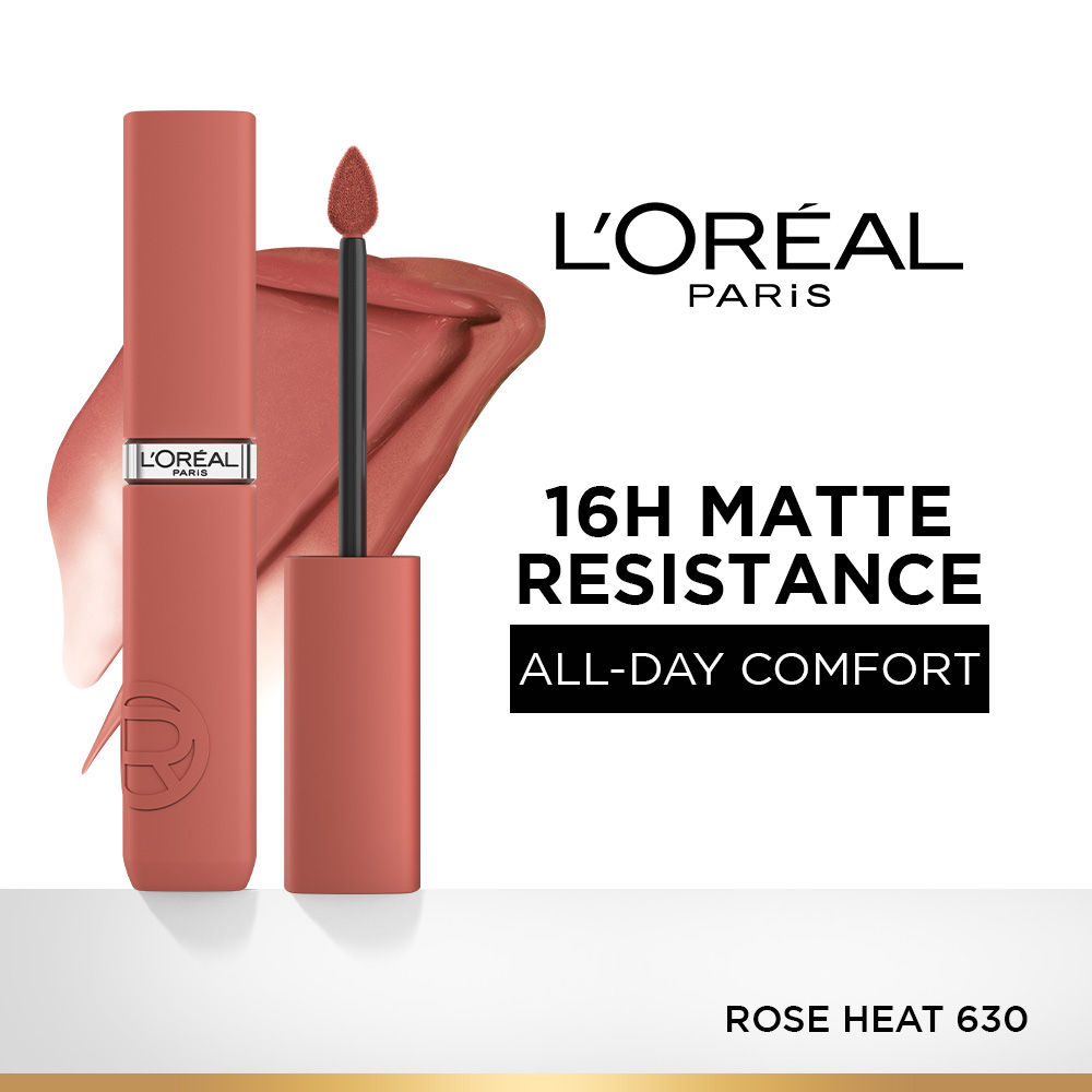 L'Oreal Paris Infallible Matte Resistance Liquid Lipstick - 630 Rose Heat