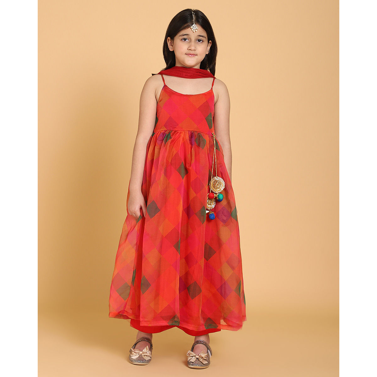 Red Color Comfortable And Breathable Sleeveless Long Girls Frill Frock For  Party Wear Age Group 6 To 10 Years at Best Price in Mumbai  Chaiim  Fabtech Pvt Ltd