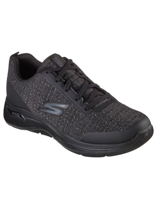 Buy SKECHERS Men Go Walk Arch Fit Orion Black Walking Shoes Online