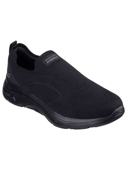 SKECHERS Men Go Walk Arch Fit Knitte Black Walking Shoes
