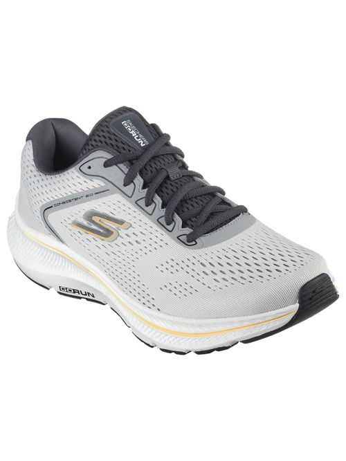 SKECHERS Men Go Run Consistent Mile Marker Grey Running Shoes