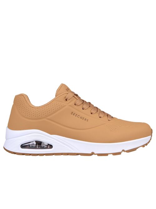 Buy SKECHERS Men Uno Stand On Air Tan Casual Sneakers Online