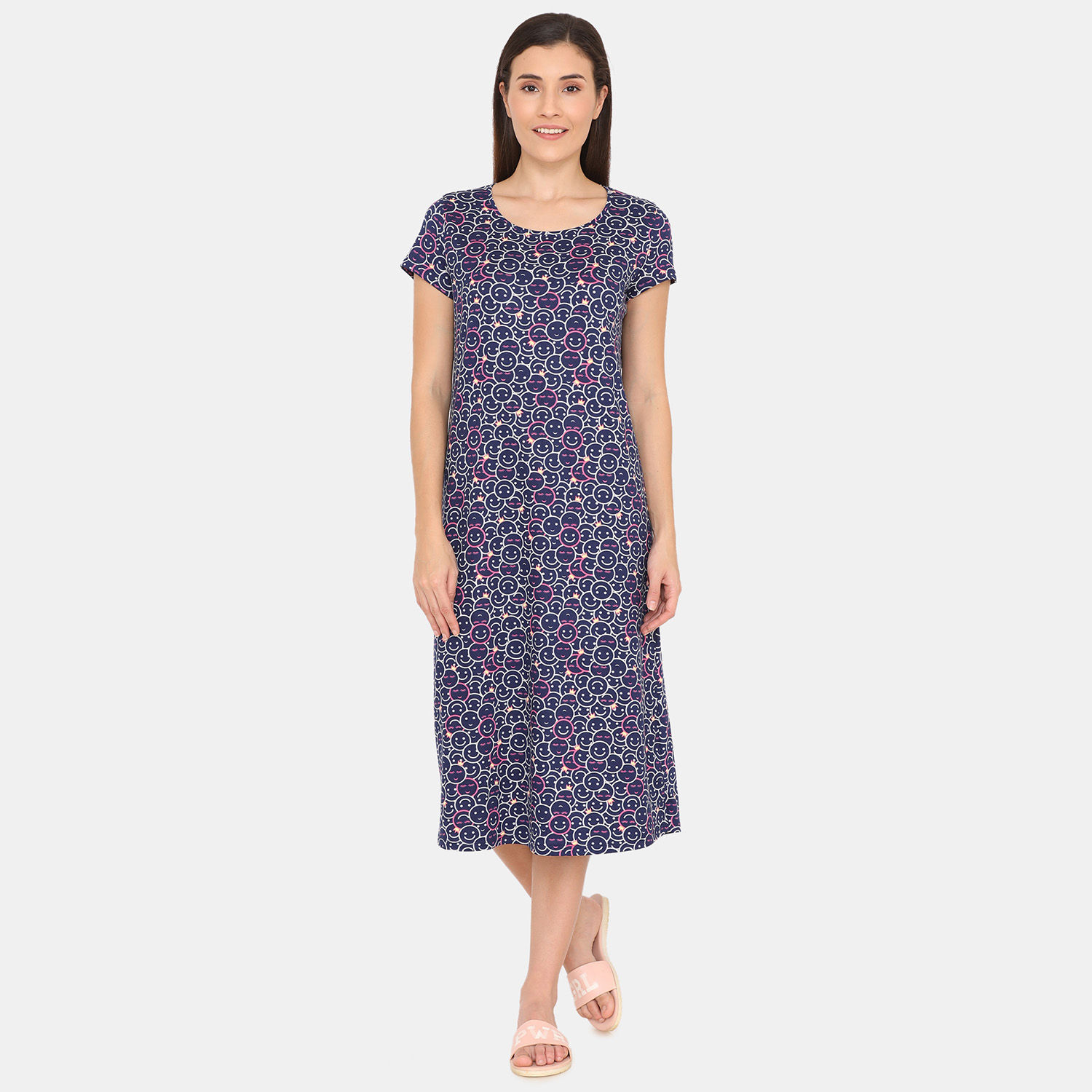 mid calf length night dress