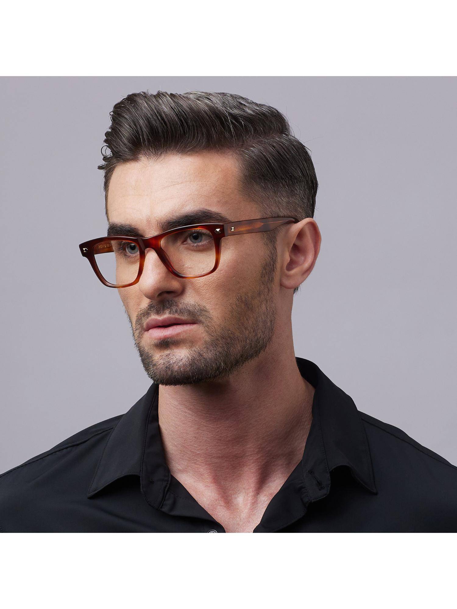 Shisen Fox Unisex Shinzo Lightweight Brown Optical Eyeglass Frame (52)