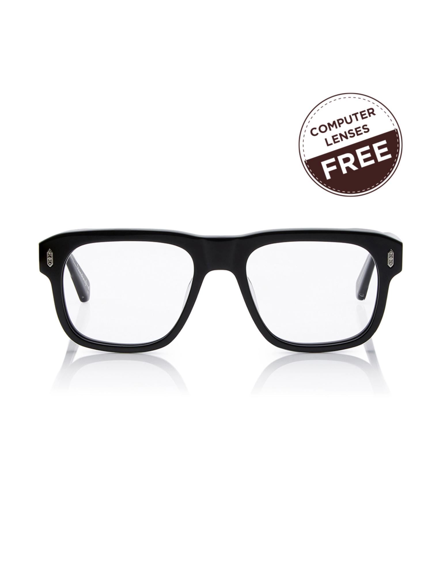 Buy Shisen Fox Unisex Yorokobi Lightweight Black Optical Eyeglass