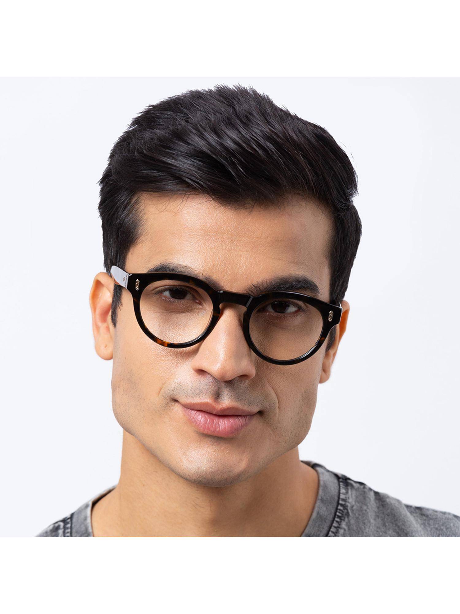 Shisen Fox Unisex Enmei Lightweight Brown Optical Eyeglass Frame (49)