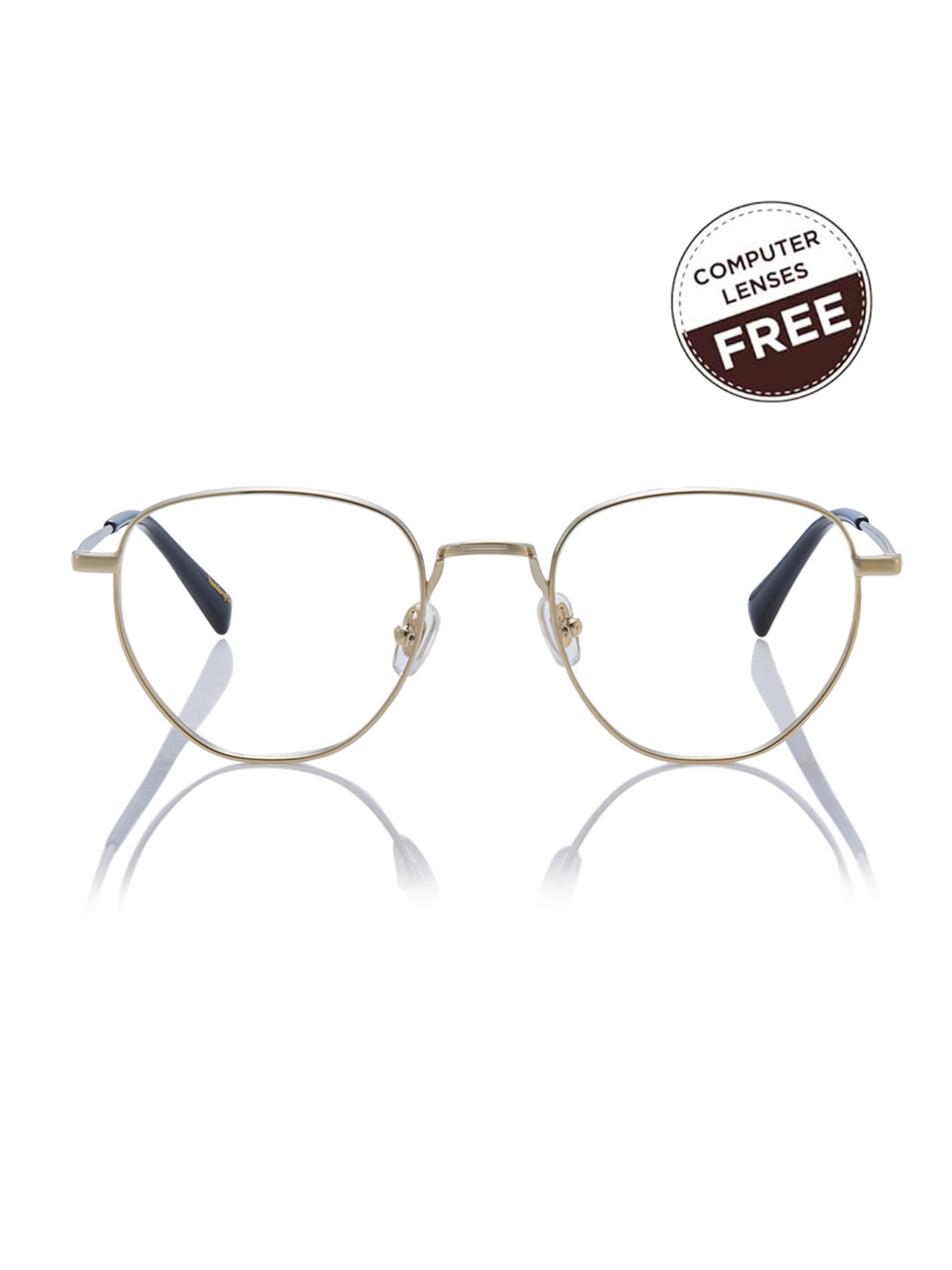 Buy Shisen Fox Unisex Fuji Lightweight Gold Optical Eyeglass Frame