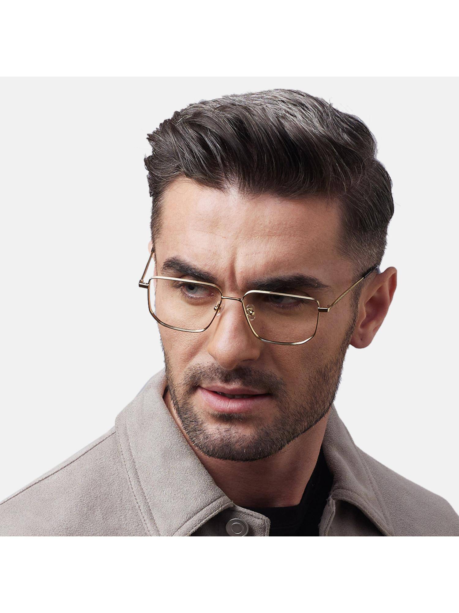 Shisen Fox Unisex Shikaku Lightweight Gold Optical Eyeglass Frame (54)