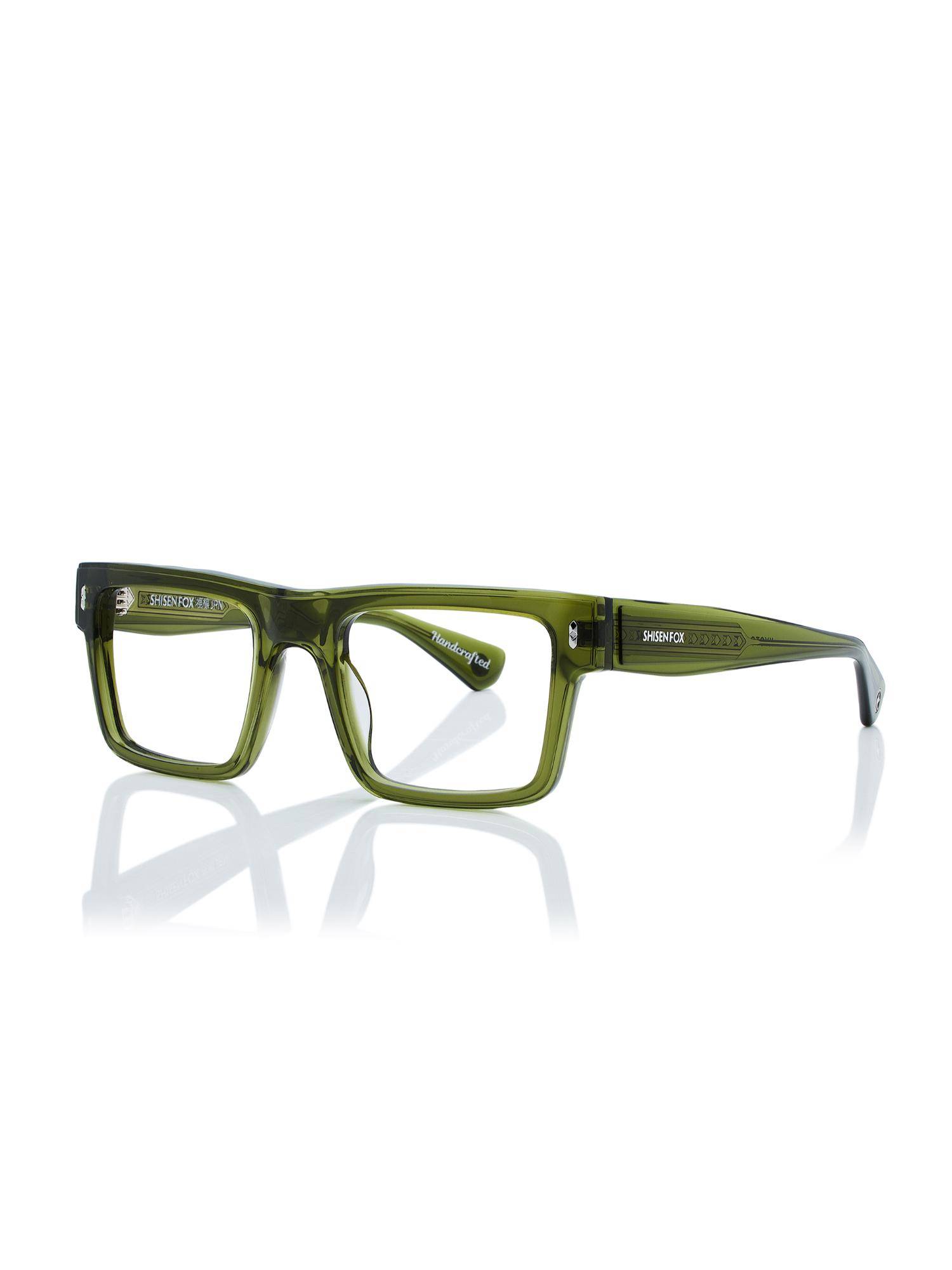 Shisen Fox Unisex Kyoto Lightweight Green Optical Eyeglass Frame (53)