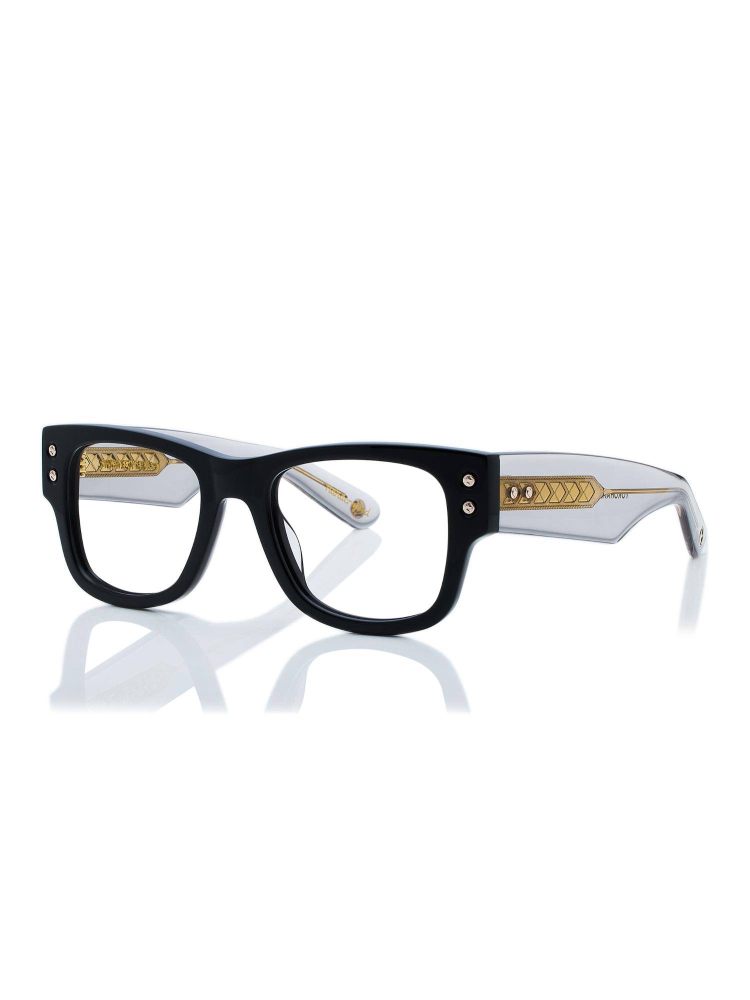 Shisen Fox Unisex Yokohama Lightweight Black Optical Eyeglass Frame (52)