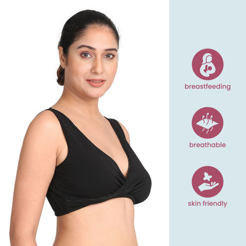Morph Maternity Pack Of 2 Leak Proof Sleep Nursing Bras Black & White  Online in India, Buy at Best Price from  - 3546466