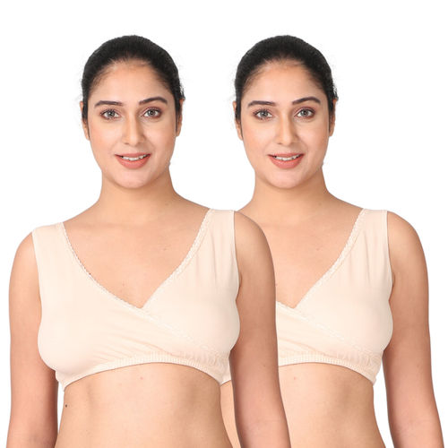 Pack of 2 cotton nursing bras, Bras