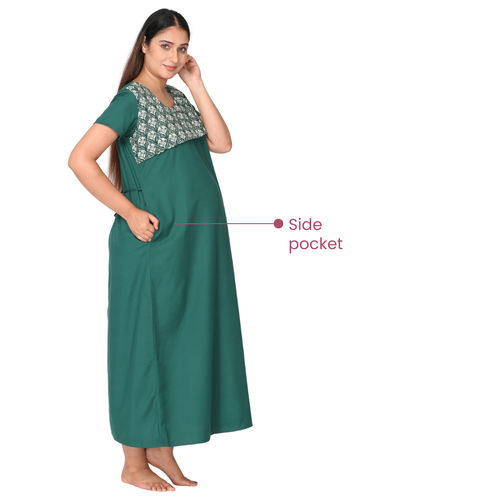 Buy Morph Maternity Feeding Night Gown With Horizontal Nursing