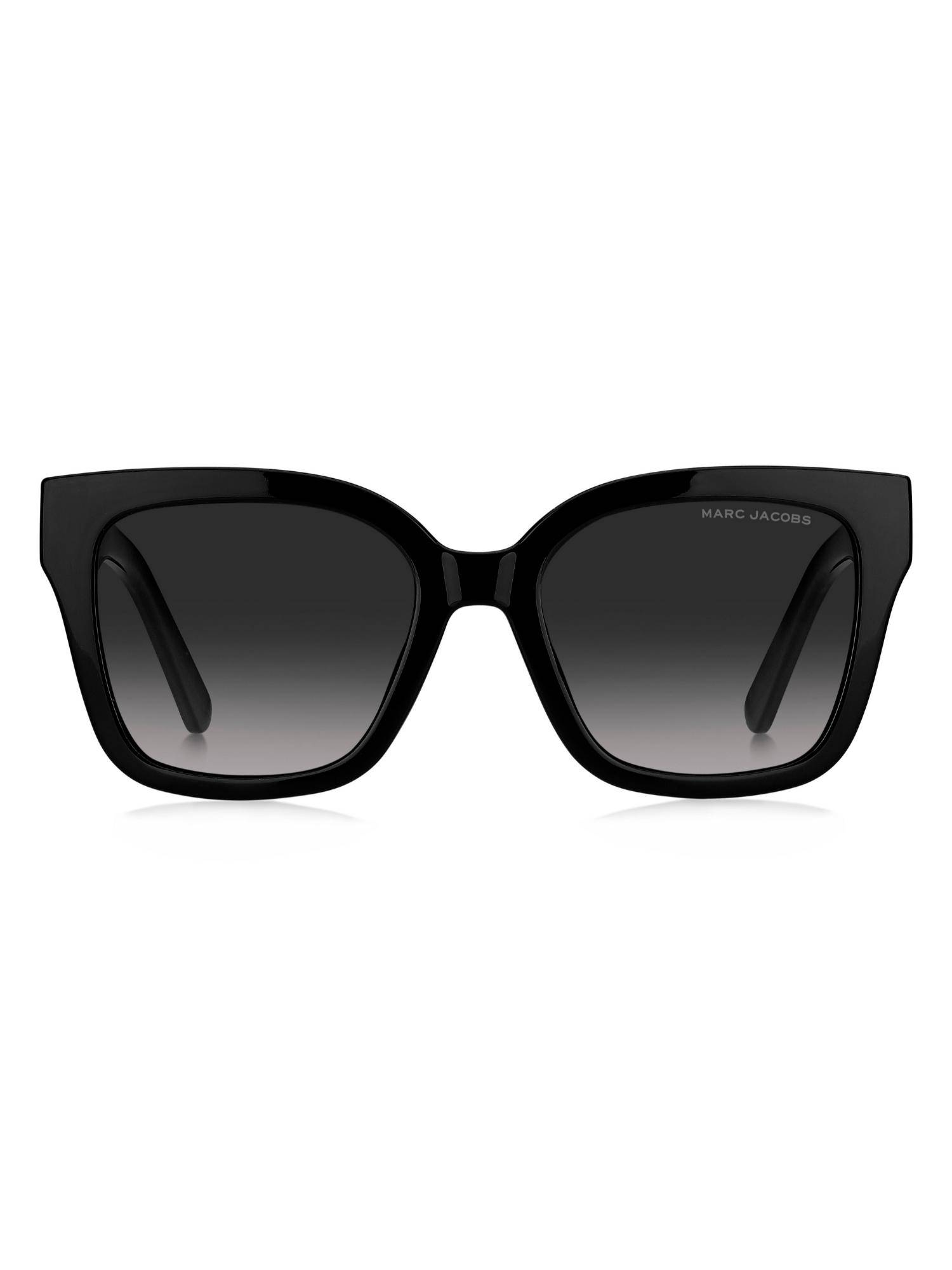 Marc Jacobs Women 100% UV Protection Rectangle Full Rim Grey Lens Sunglasses (53)