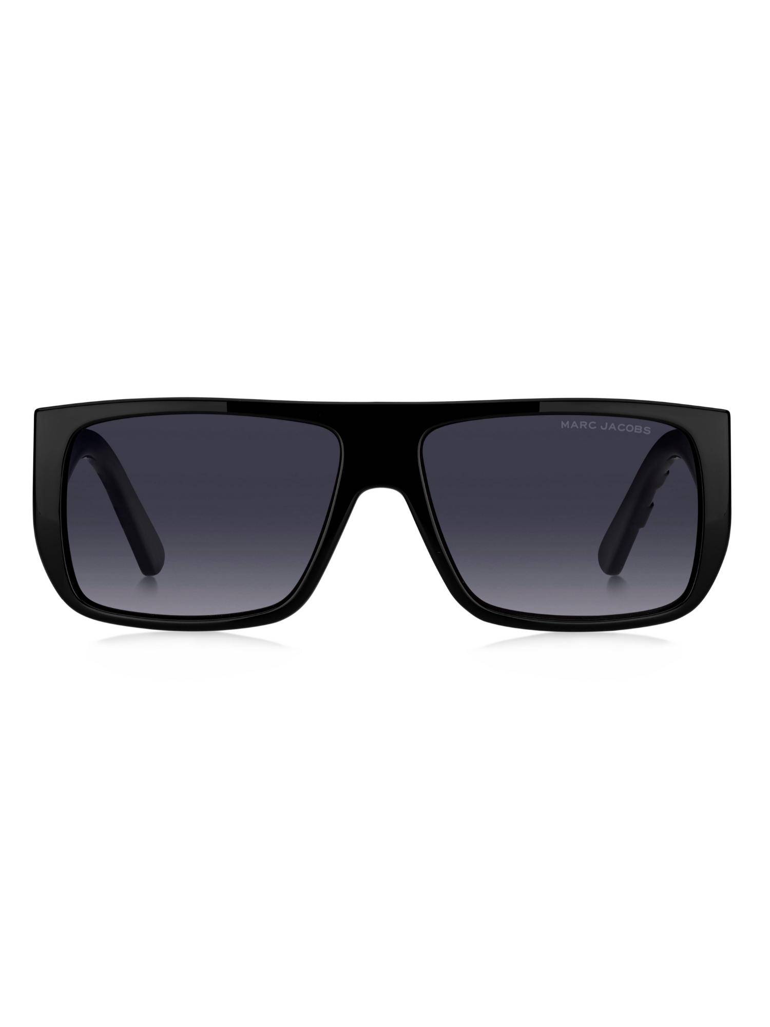 Marc Jacobs Unisex 100% UV Protection Rectangle Full Rim Grey Lens Sunglasses (57)