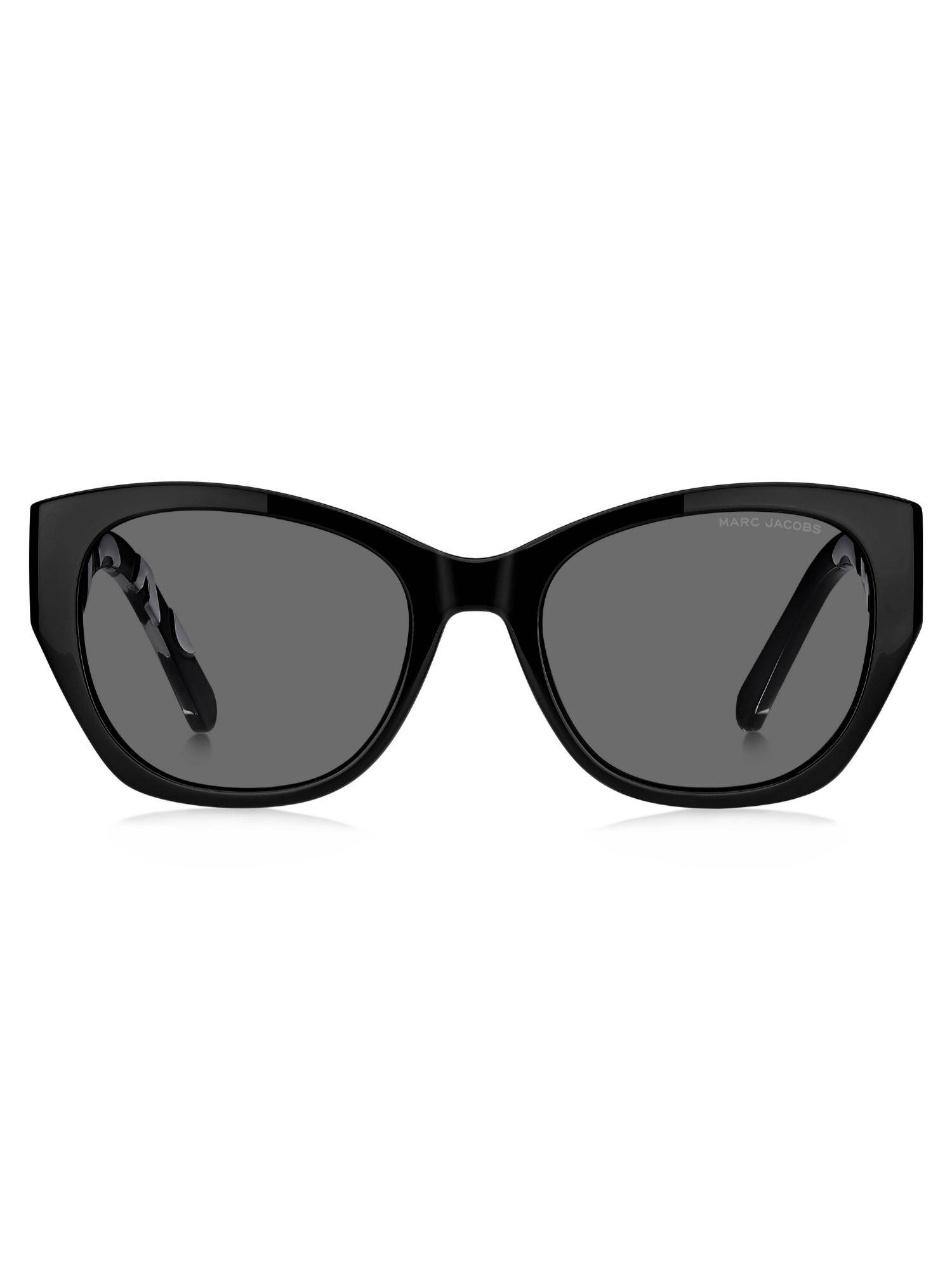 Marc Jacobs Women 100% UV Protection Rectangle Full Rim Grey Lens Sunglasses (54)