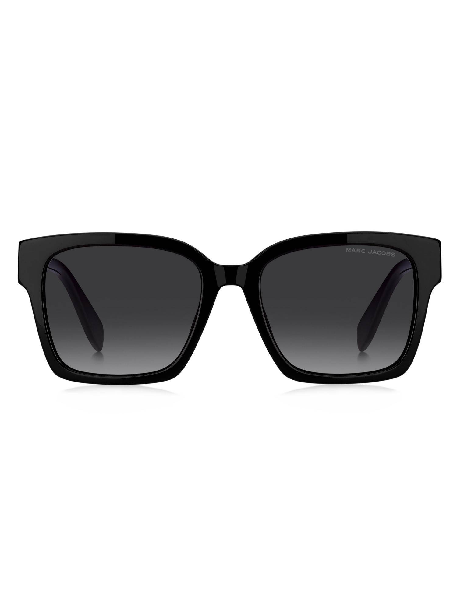 Marc Jacobs Women 100% UV Protection Rectangle Full Rim Grey Lens Sunglasses (53)