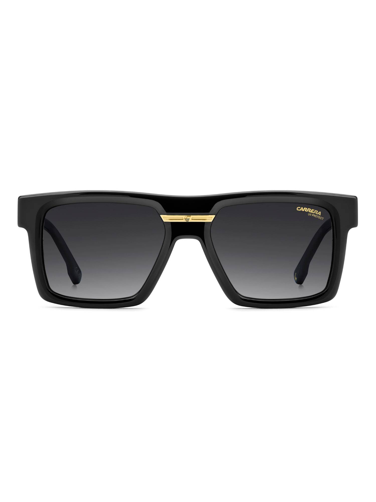 CARRERA Men 100% UV Protection Rectangle Full Rim Grey Lens Sunglasses (55)