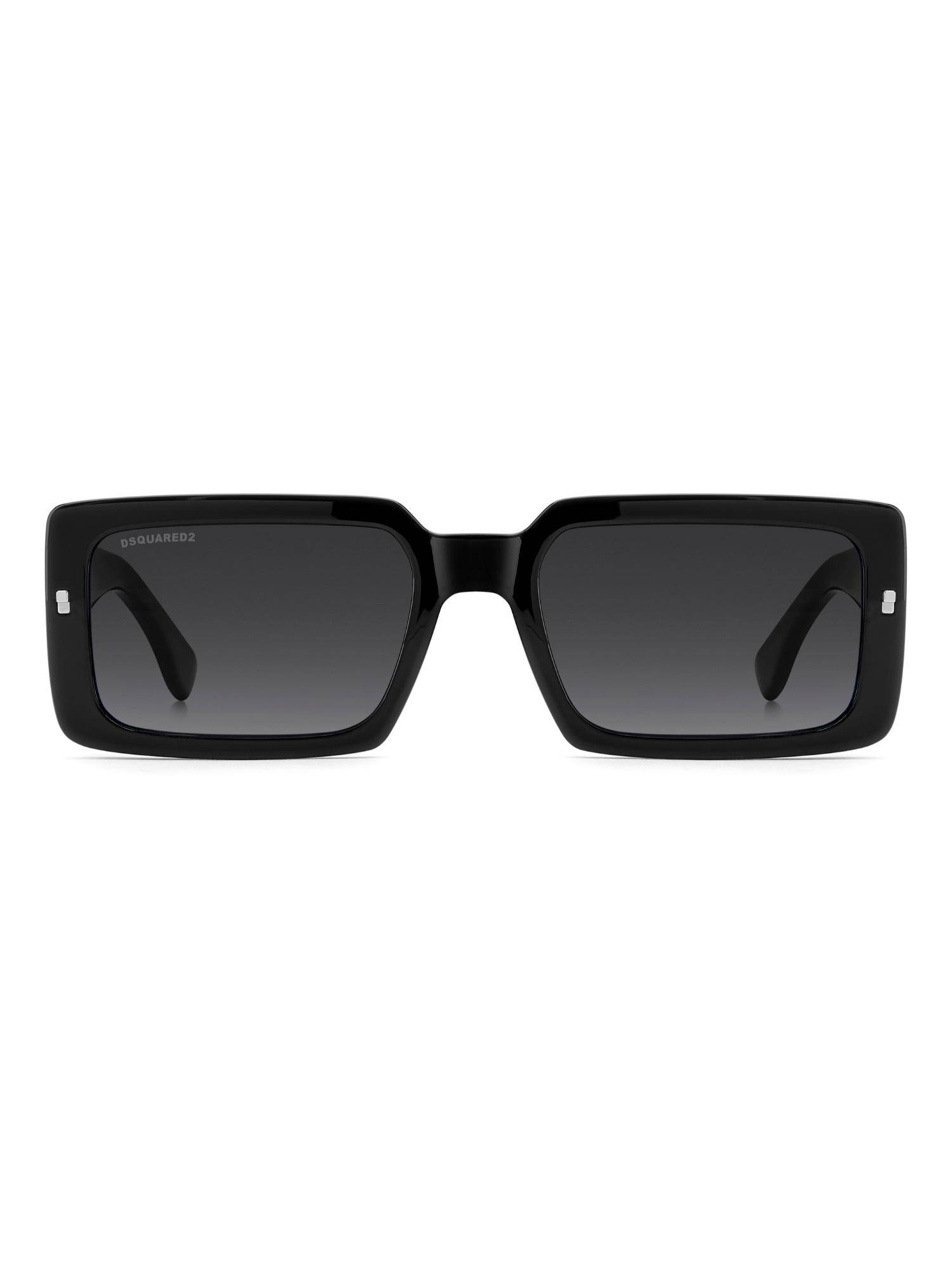 Dsquared Men 100% UV Protection Rectangle Full Rim Grey Lens Sunglasses (55)