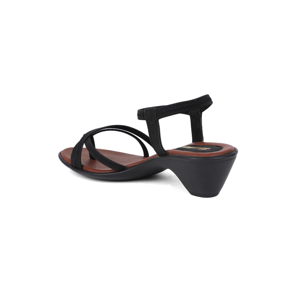 Bata black heels online sandals