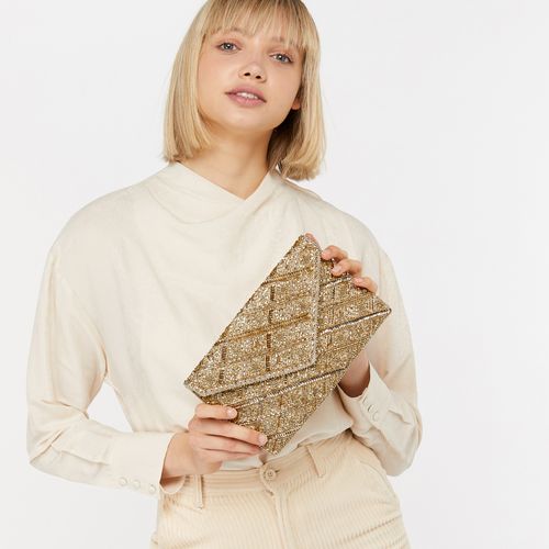 Embellished Clutch Oversized Gold Clutch Bag Accessorize Bags