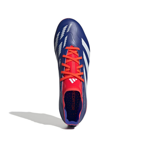 adidas PREDATOR LEAGUE L FG Unisex Blue Red Football Shoes (UK 12)