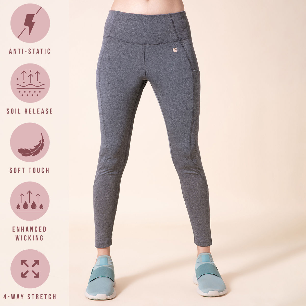Amazon.com: espidoo womens Classic Yoga Pants, Length Dark Blue + Dark Grey  Light Grey, Small US : Clothing, Shoes & Jewelry