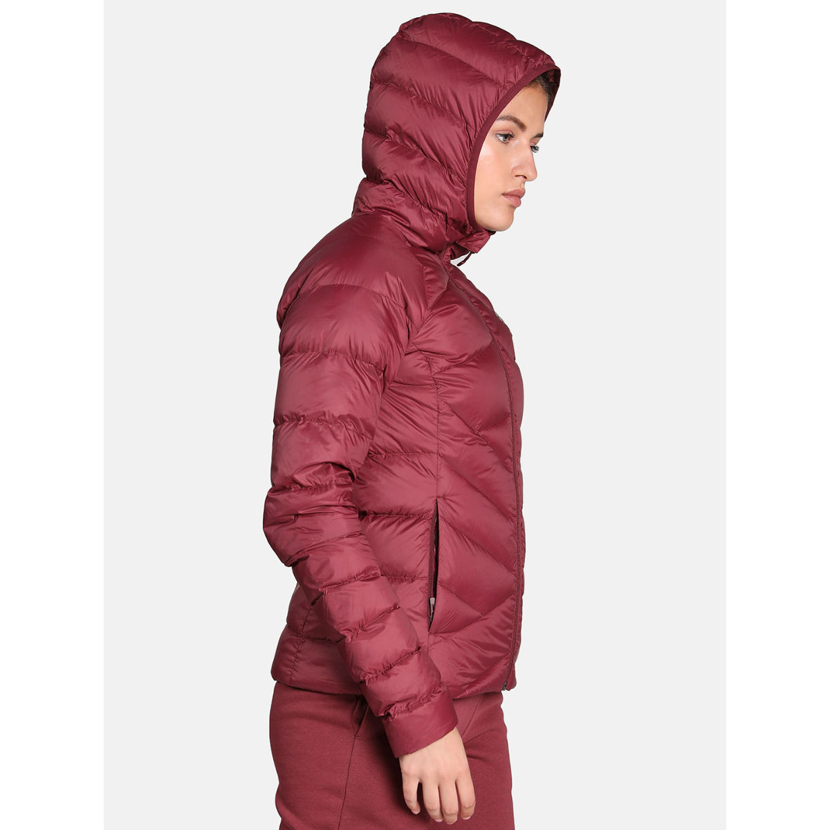 Puma Pwrwarm Packlite Hooded Womens Maroon Down Jacket: Buy Puma ...