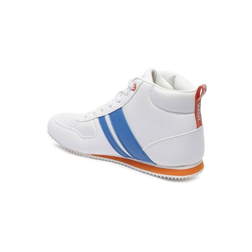 Buy U.S. POLO ASSN. Semny Off White Mid Top Solid Sneakers For Men 