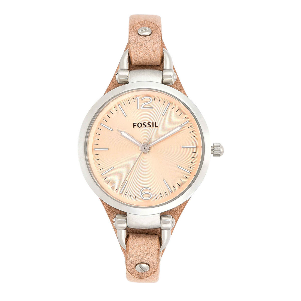 Fossil georgia sale leather watch