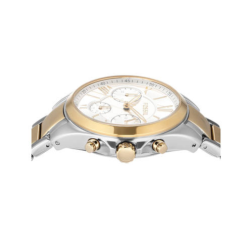 Ladies Fossil Quartz BQ3849 Modern Courier Chronograph Two-Tone Stainless Watch Buy Fossil Modern Courier Two Tone Watch BQ3849 at Amazon.in main image 4
