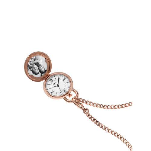 Buy Fossil Jacqueline Rose Gold Locket Watch ES5282 (M) Online