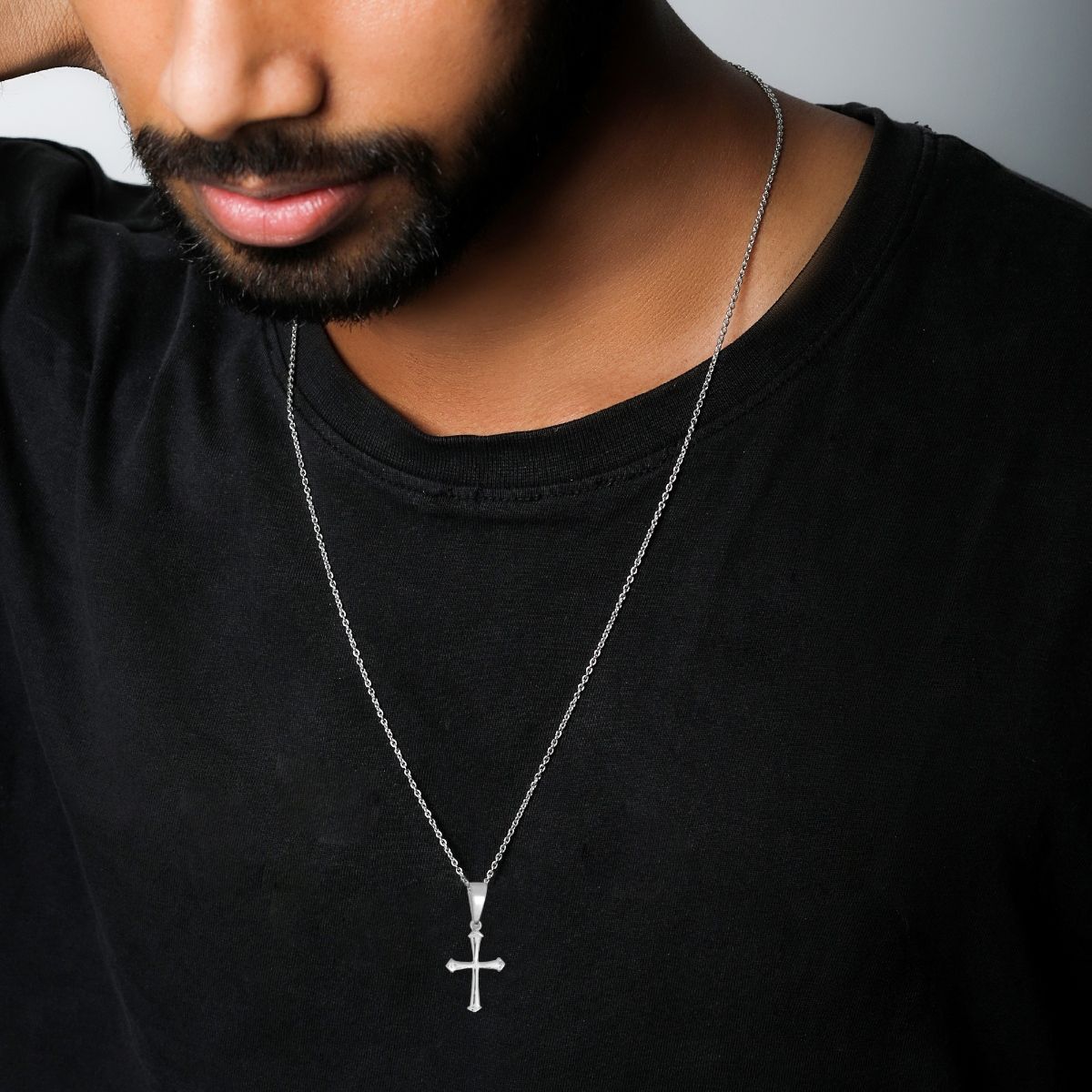 Mens holy deals cross necklace