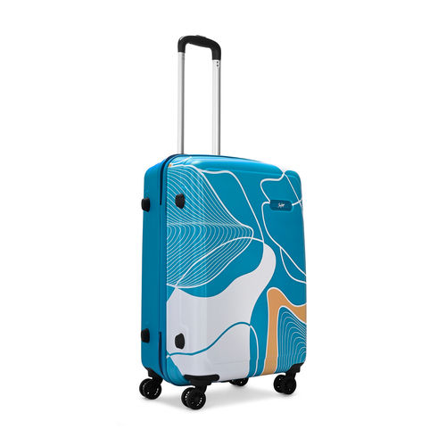 Skybags Blue Printed Polypropylene Trolley Bag
