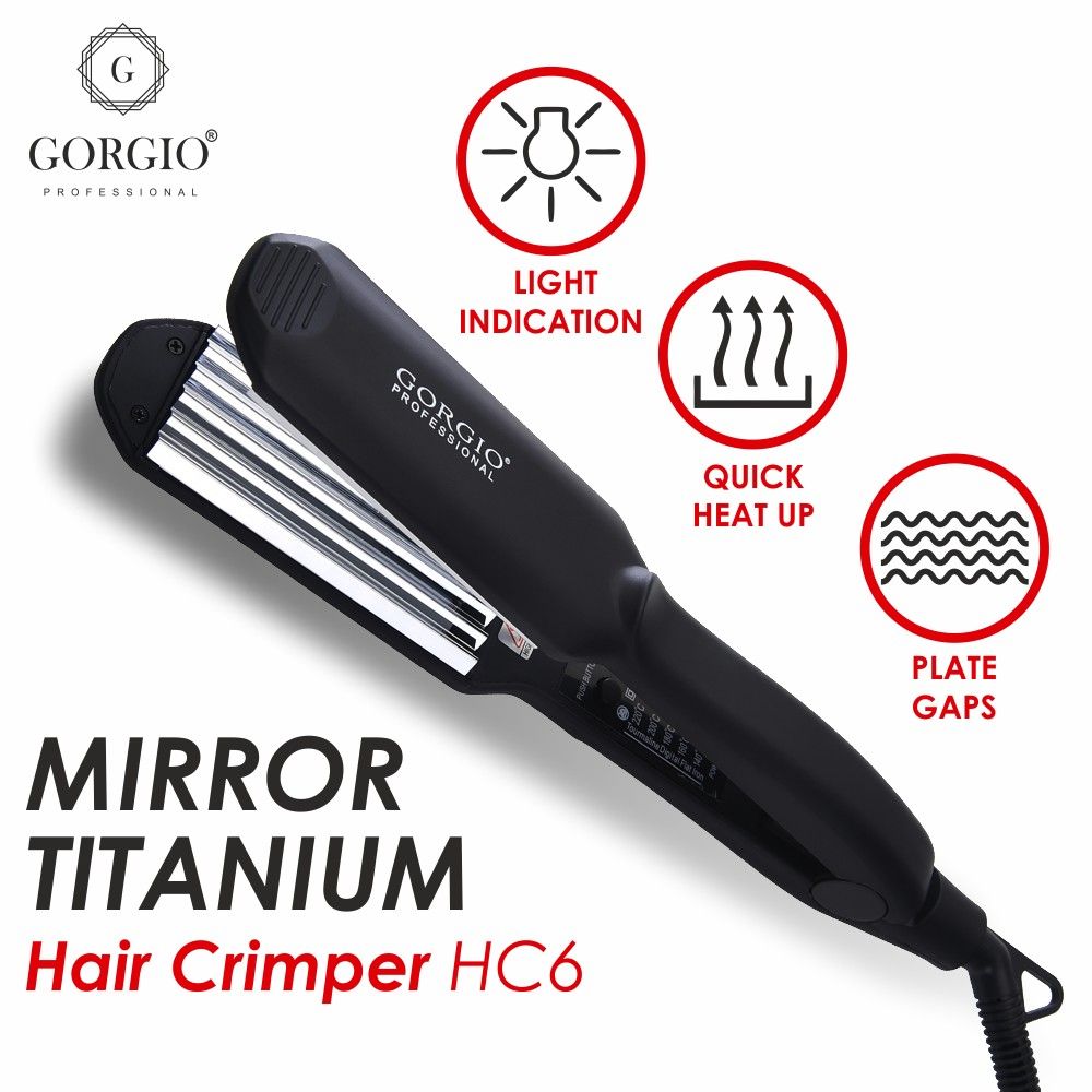 Gorgio Professional Mirror Titanium Hair Crimper HC-06: Buy Gorgio  Professional Mirror Titanium Hair Crimper HC-06 Online at Best Price in  India | Nykaa