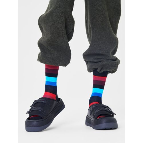 Happy Socks Multi-Color Stripes Unisex Socks (S)