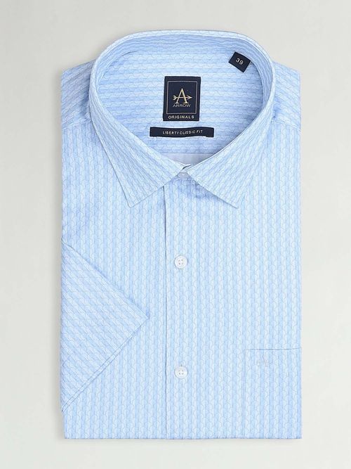 Buy Arrow Men's Liberty Classic Fit Originals Shirt-Blue Online Buy Arrow Men's Liberty Classic Fit Originals Shirt-Blue Online