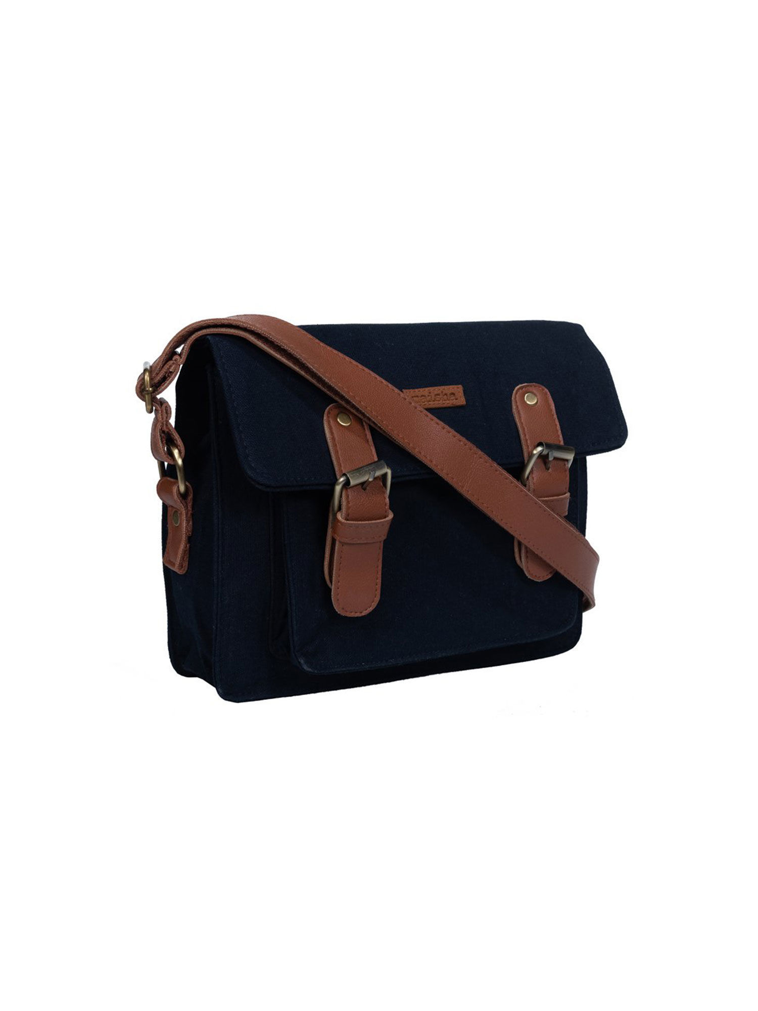 Buy Maisha by Esha Maisha Lifestyle Navy Blue Satchel Bag Online