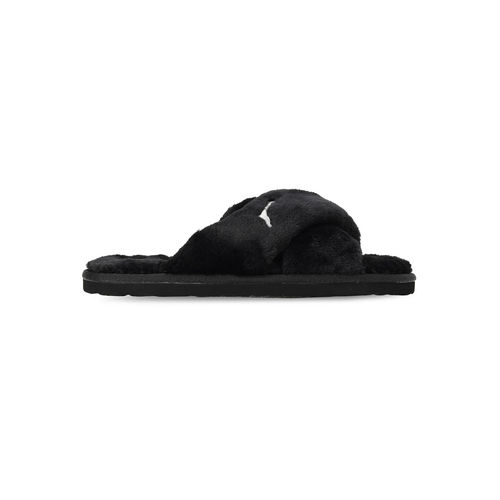 Puma Fluff X Strap Womens Black Sliders (UK 3)