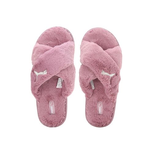 Buy Puma Fluff X Strap Womens Purple Sliders Online