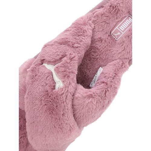 Fluffy Sliders Puma Pink Fur Slides Puma Fluff X Strap Womens