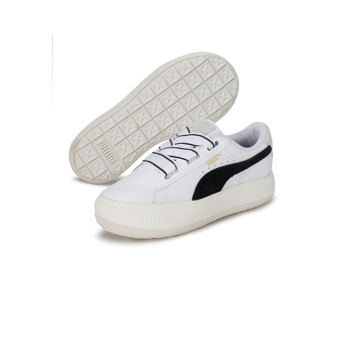 Buy Puma Suede Mayu Heart Womens White Sneakers Online