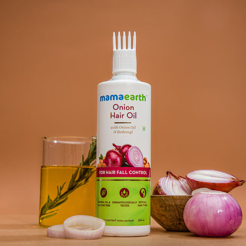 Mamaearth Onion Hair Oil with Onion & Redensyl for Hair Fall Control: Buy  Mamaearth Onion Hair Oil with Onion & Redensyl for Hair Fall Control Online  at Best Price in India |