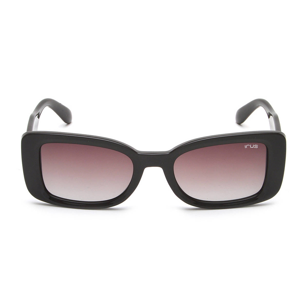 IRUS Women UV Protected Full Rim Black Frame Brown Lens Sunglasses - IRS1244C2SG (53)