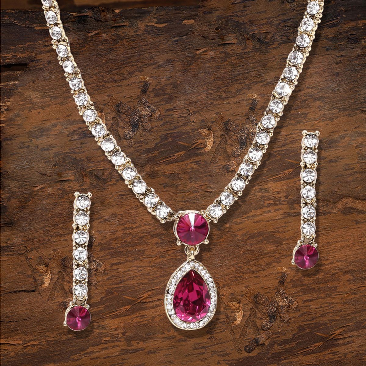 Zaveri Pearls Gold Tone Sparkling 