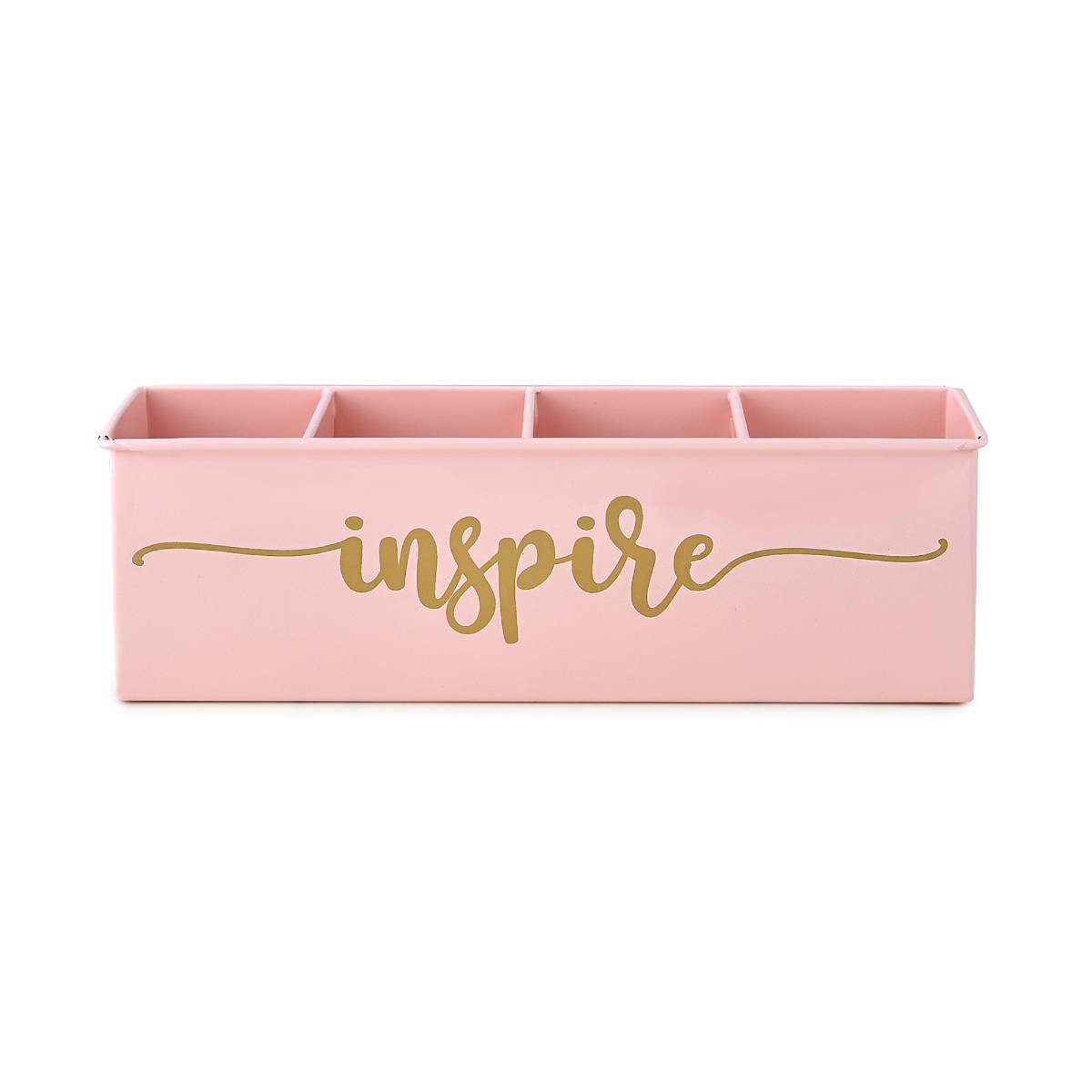 Living With Elan Inspire All In One Multi Functional Office Supplies Desk Organizer Powder Pink
